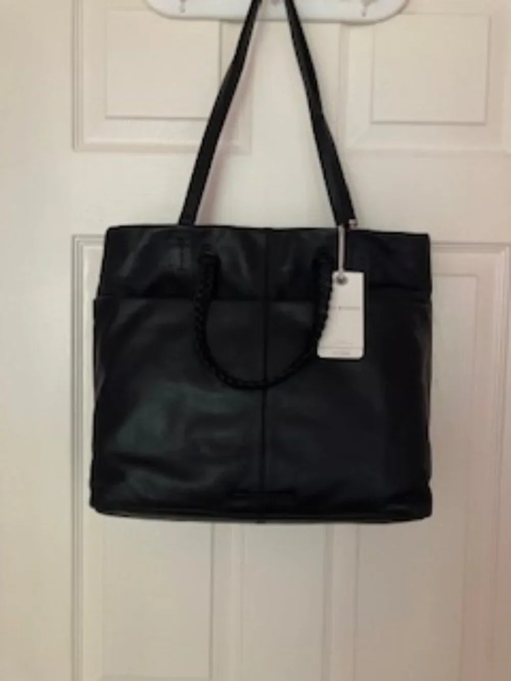 NWT Lucky Brand 2-in-1 Genuine Leather Black Tote